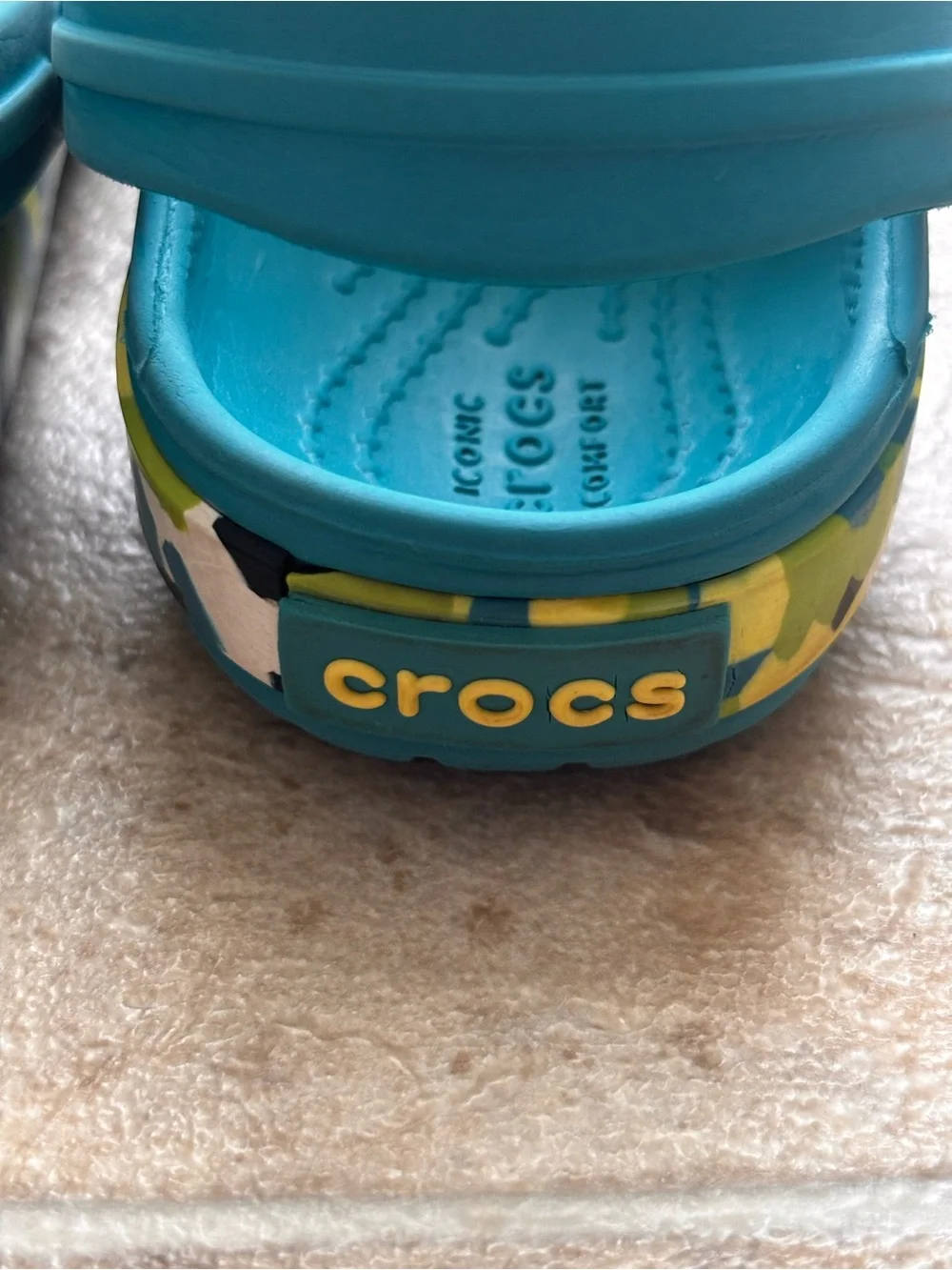 Kid’s Marbled Bottom Crocband Clog Toddler Size 6